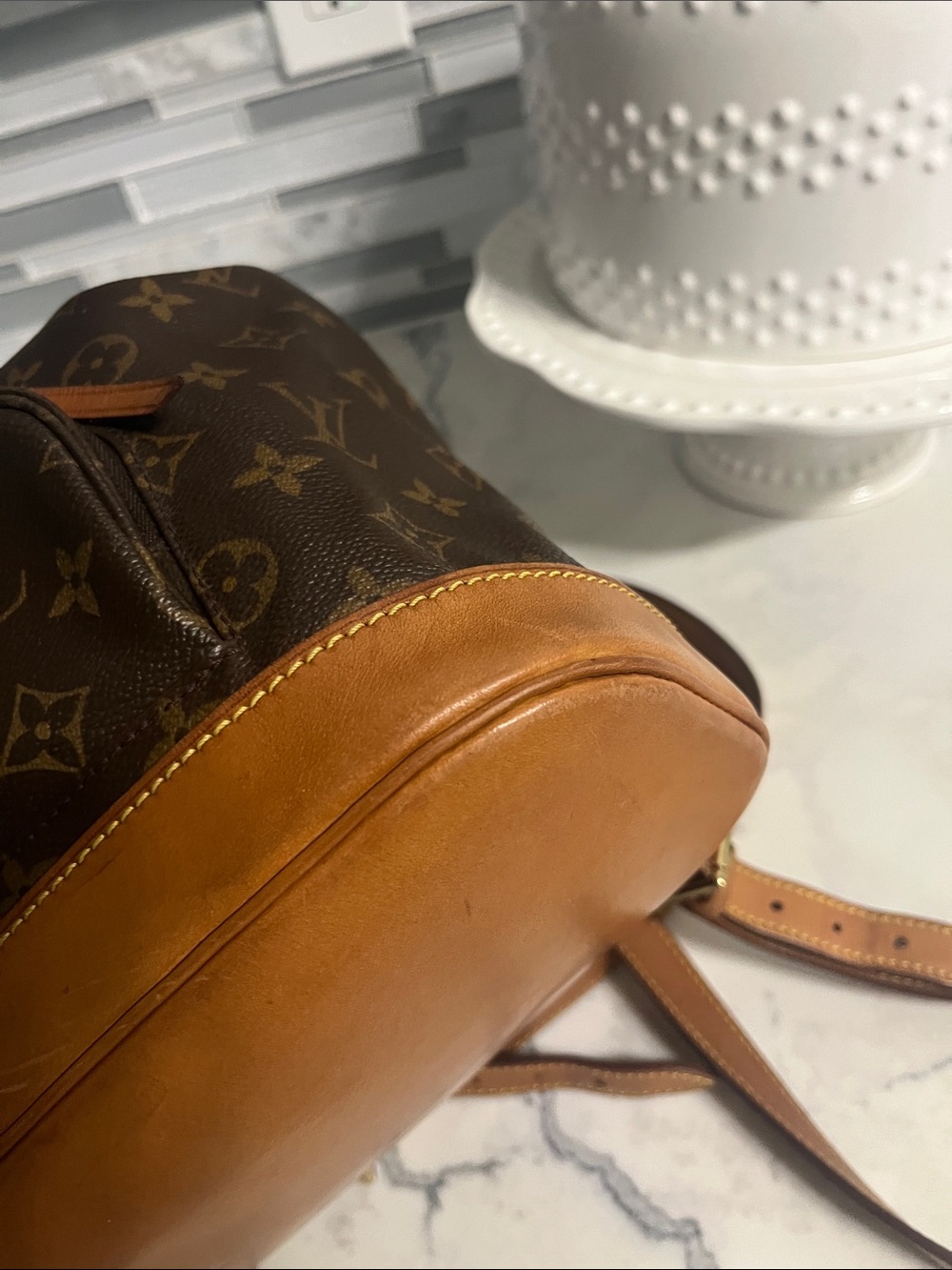 Louis Vuitton Monogram Montsouris MM Women's Backpack Brown - Picture 5 of 15